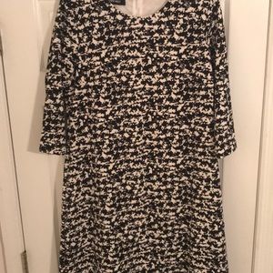 Black and white Nine West shift dress